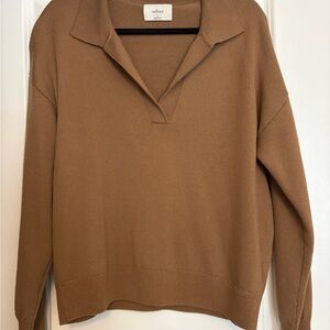 Aritzia Wilfred Clara Sweater in Camel
